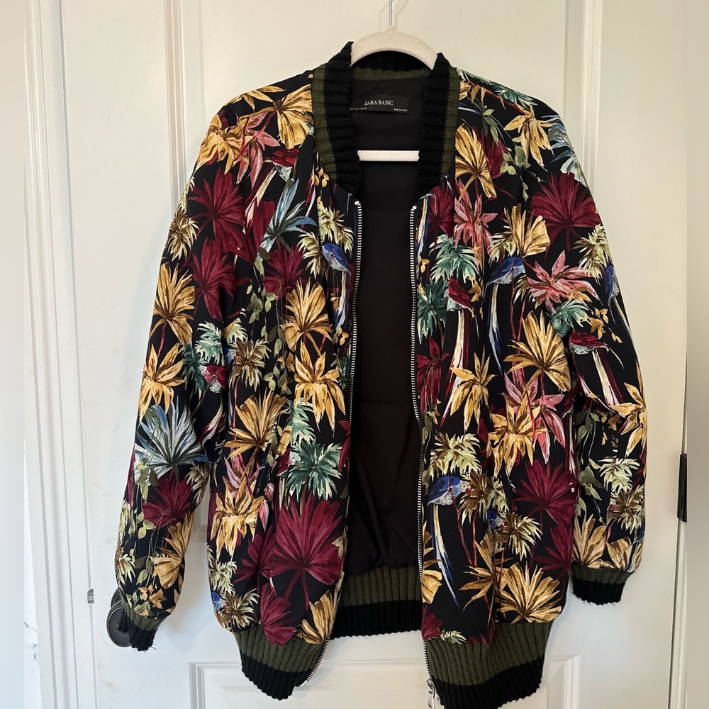 Printed bomber jacket - worn once, excellent condition